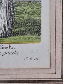 Hand Coloured 18th Century Copper engraving from "Small Riding School" No 26