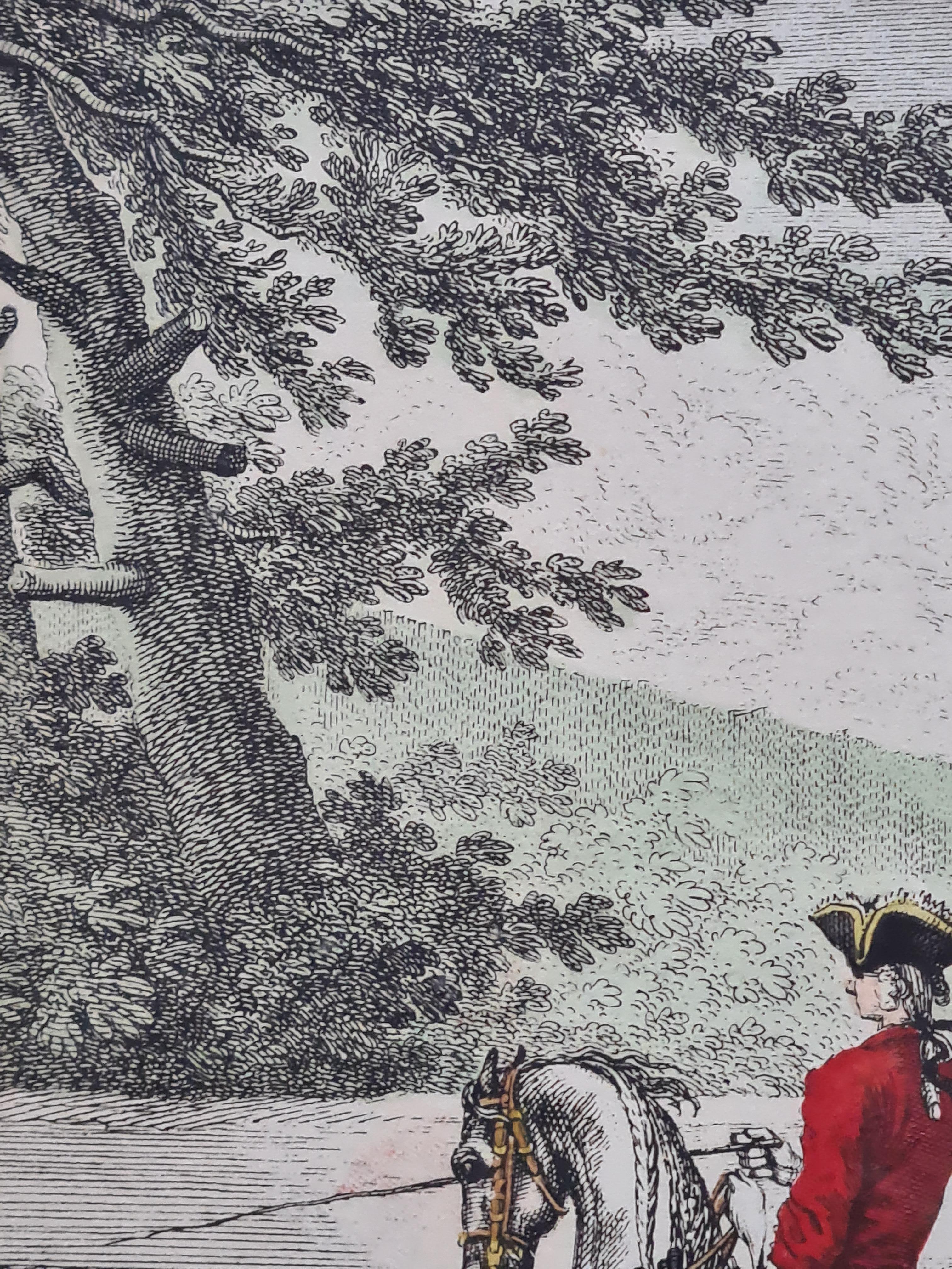 Two Hand Coloured 18th Century Engravings from 
