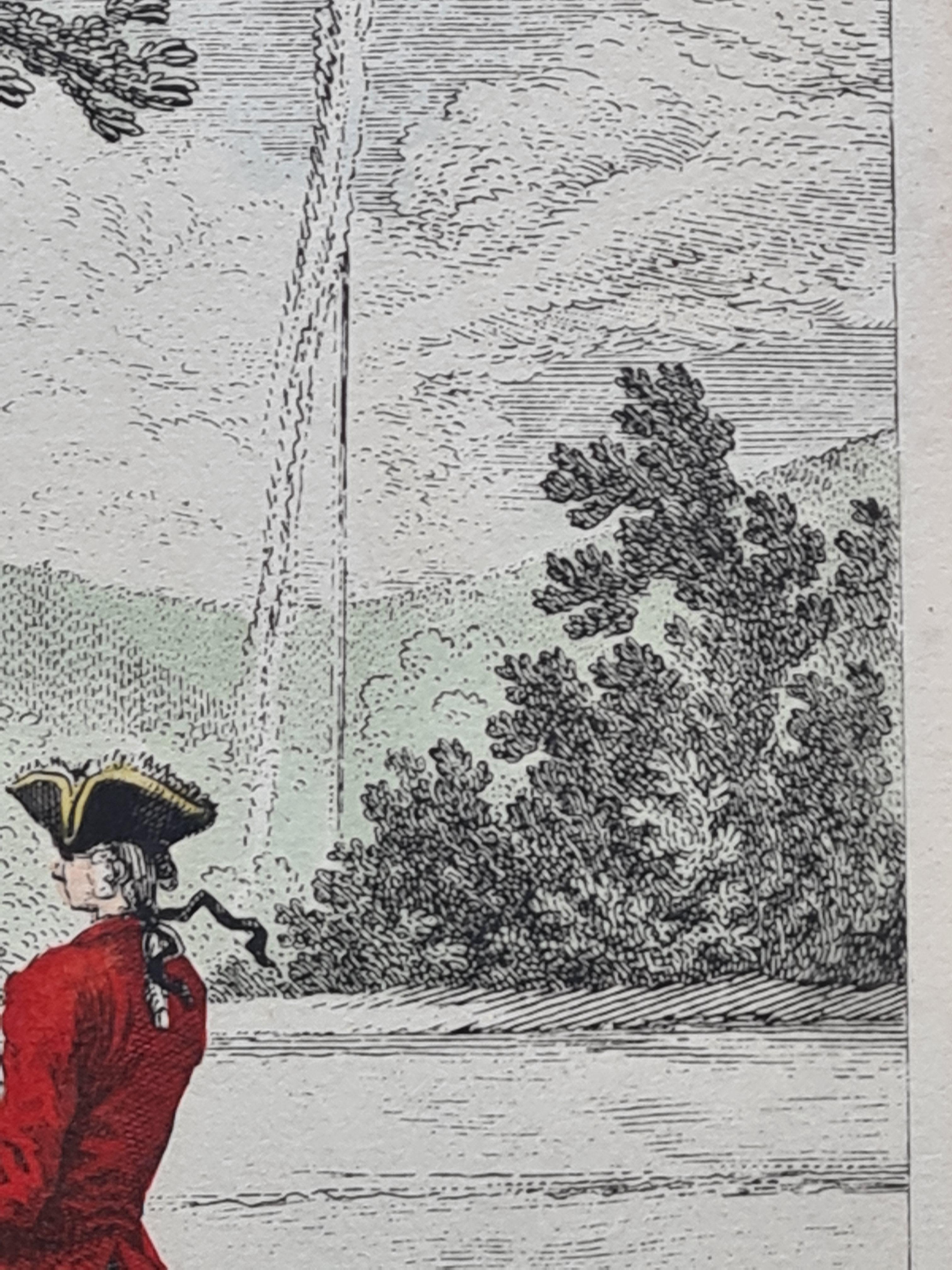 Two Hand Coloured 18th Century Engravings from 
