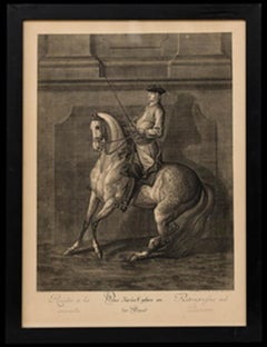 Johann Elias Ridinger (1698-1767) - 18th Century Engraving, Retreat to the Wall