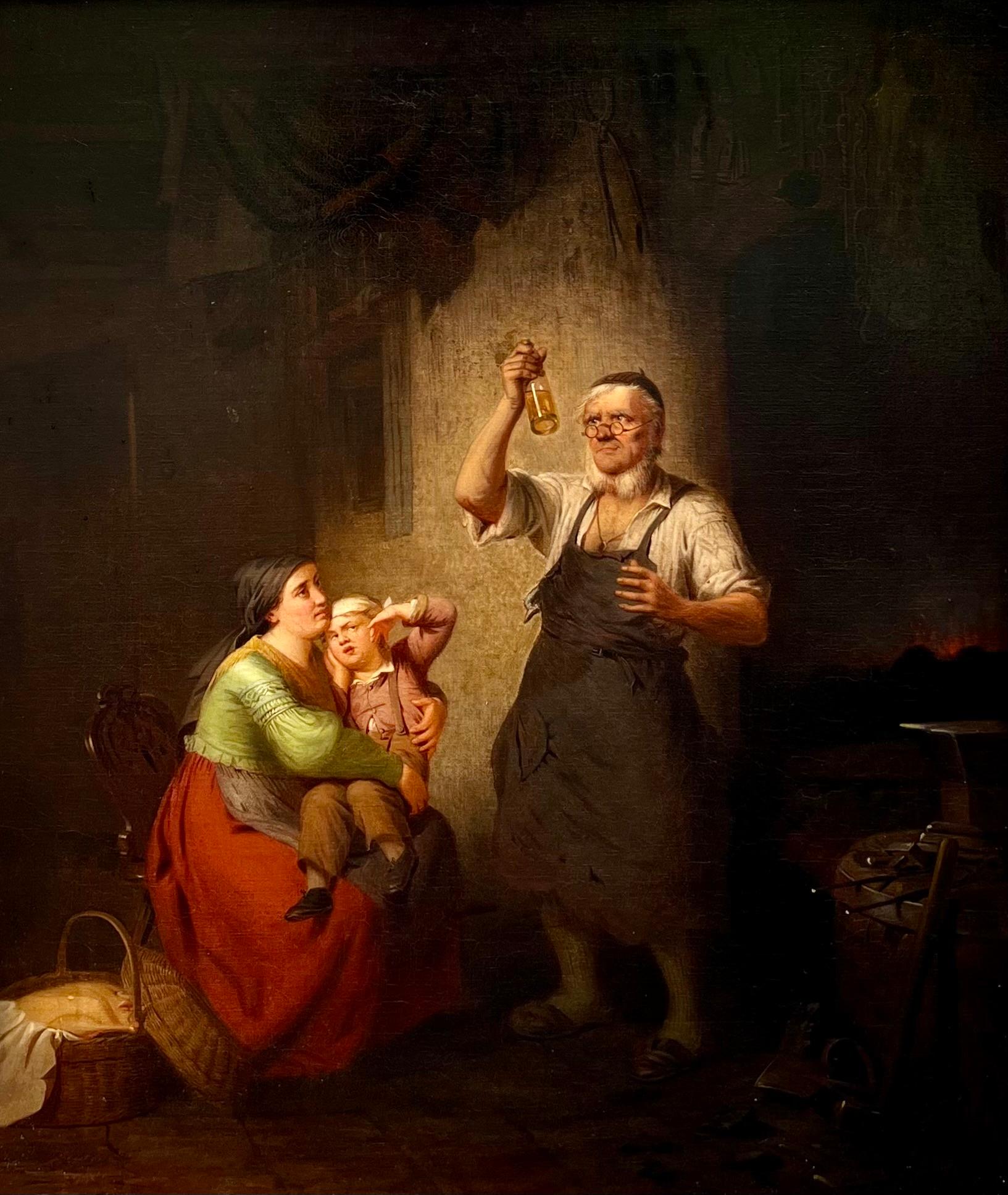El químico - Painting de Johann Georg Meyer von Bremen