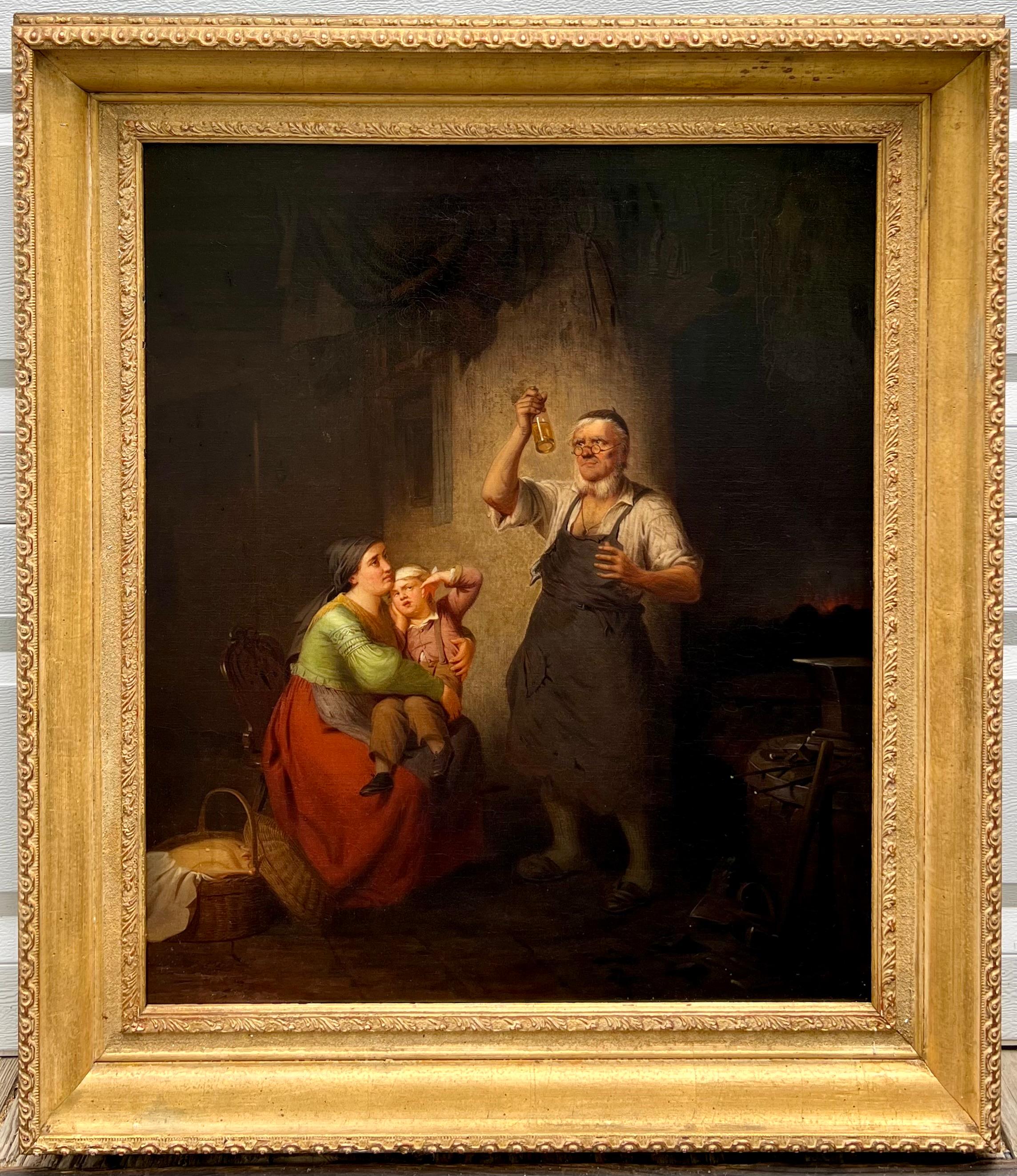 El químico - Painting Victoriano de Johann Georg Meyer von Bremen