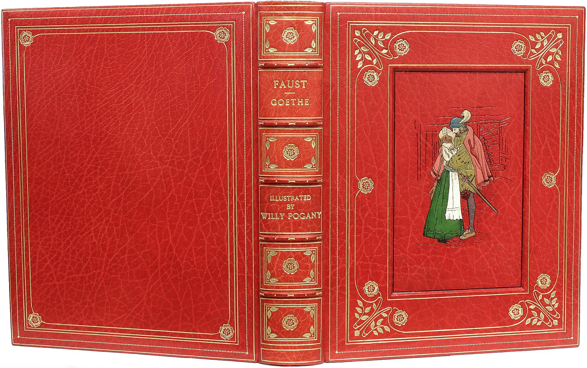 Johann GOETHE - Faust - LIMITED EDITION - SIGNED BY WILLY POGANY ! In Good Condition For Sale In Hillsborough, NJ
