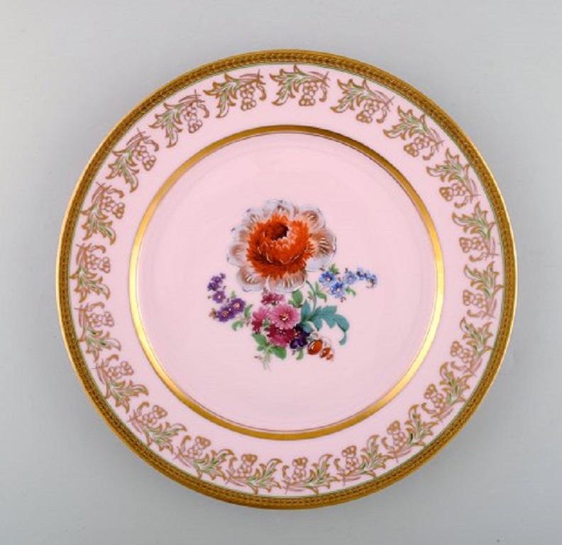 Victorien Johann Haviland Bavière:: Allemagne:: Cinq Grandes Assiettes Décoratives en Porcelaine en vente