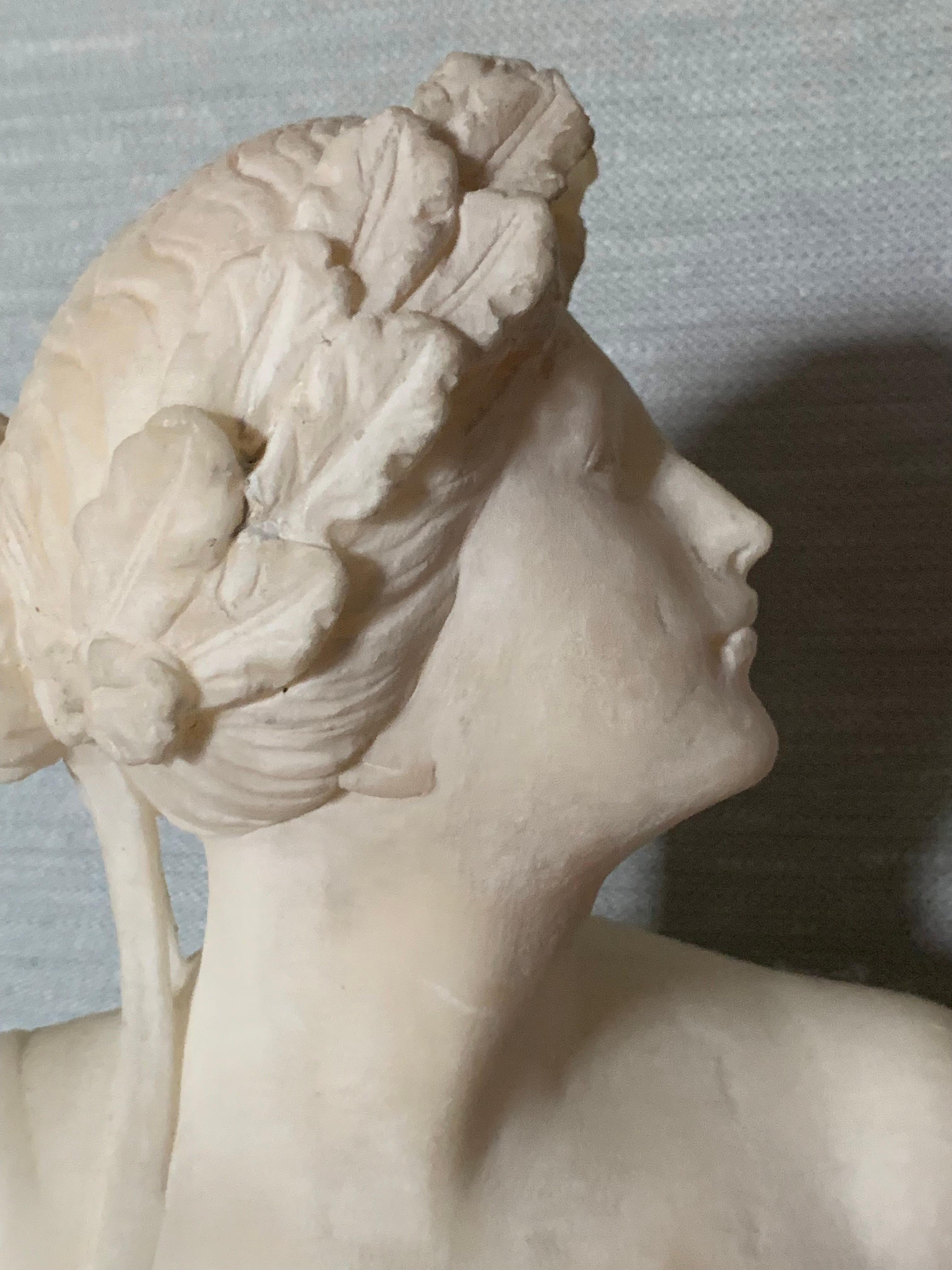Ariane auf Panther, Statue aus Alabaster, nach J. H. Dannecker, Ende des 19. Jahrhunderts.  im Angebot 2