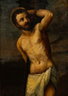 Circle of Johann Heinrich Roos (1631-1685) - 17th Century Oil, Saint Sebastian