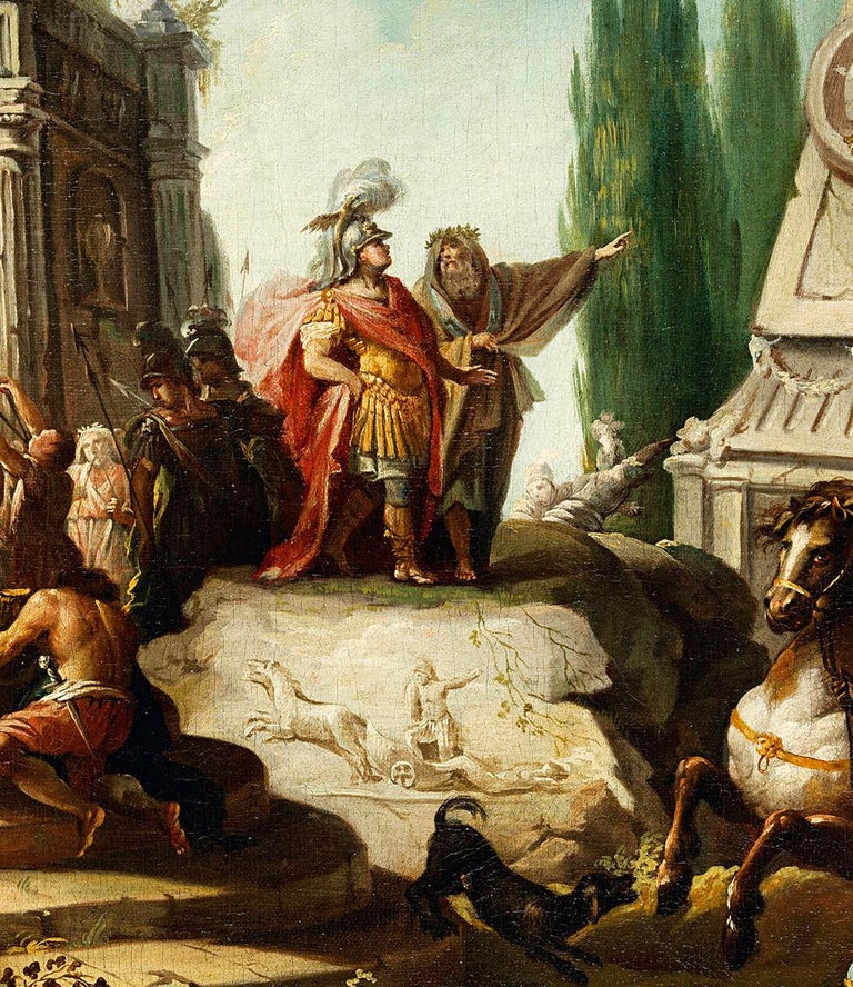 Johann Heinrich Schönfeld Alexander The Great At Achilles' Tomb