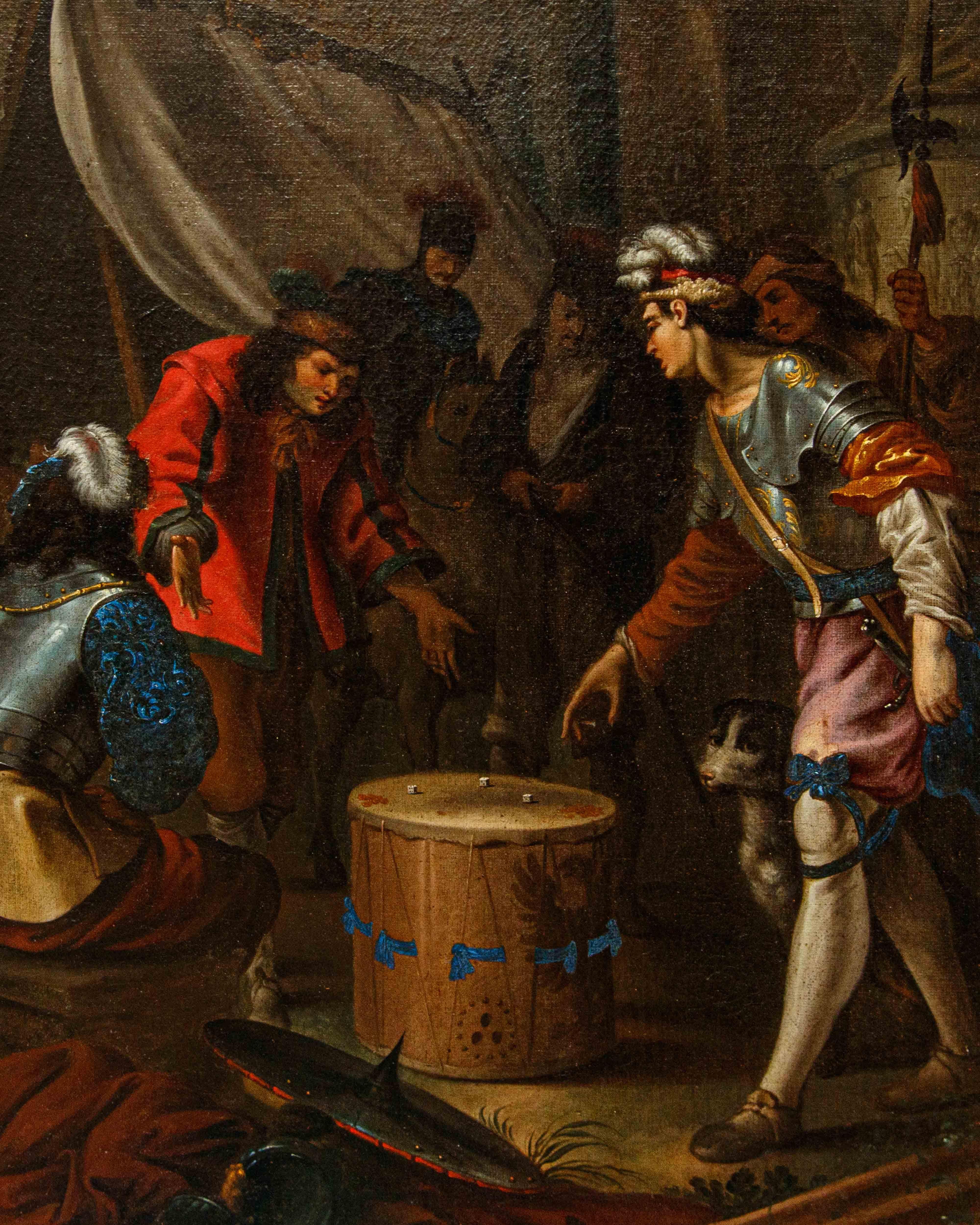 Pair of genre scenes attributed to Johann Heinrich Schönfeld For Sale 11