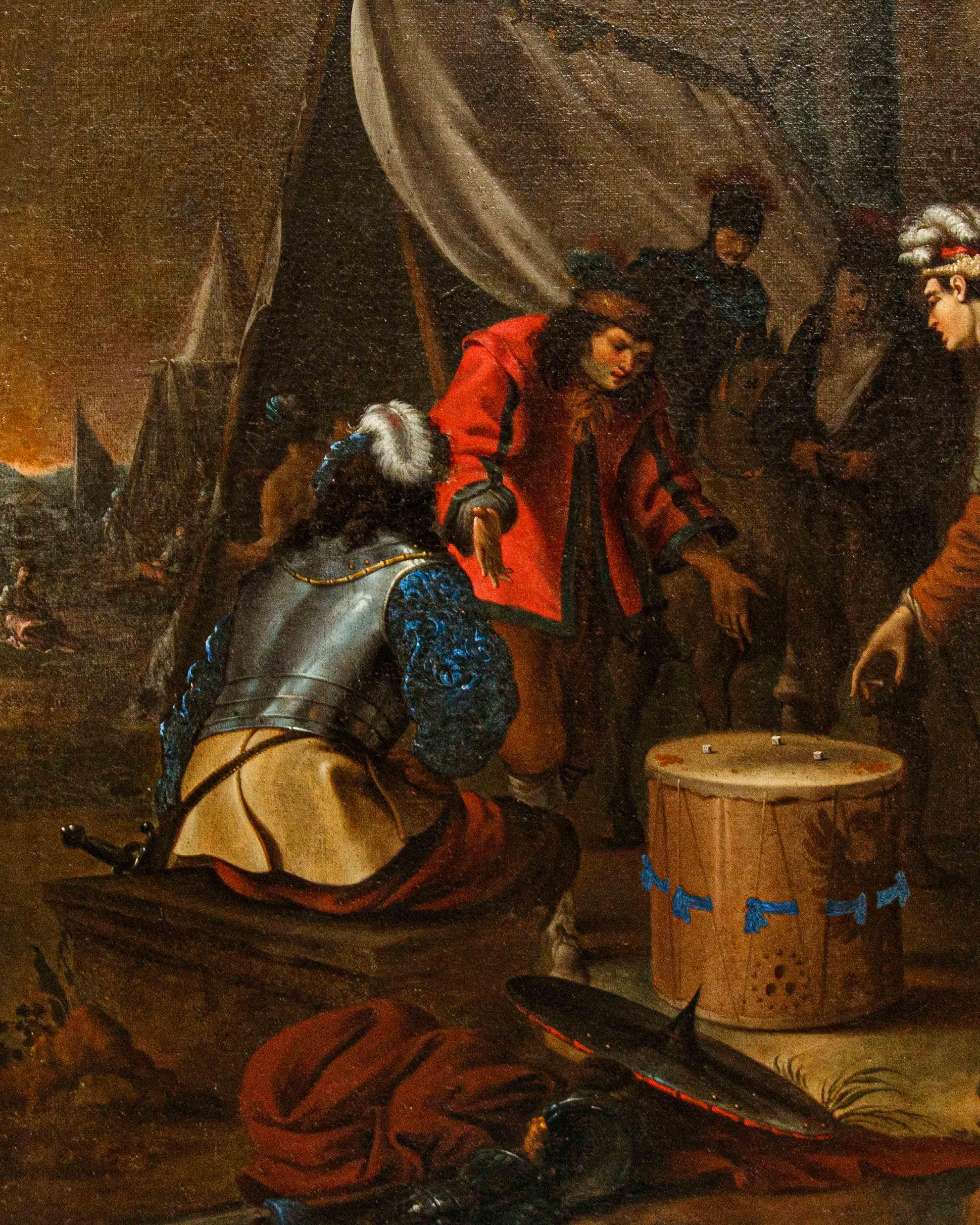 Pair of genre scenes attributed to Johann Heinrich Schönfeld For Sale 12