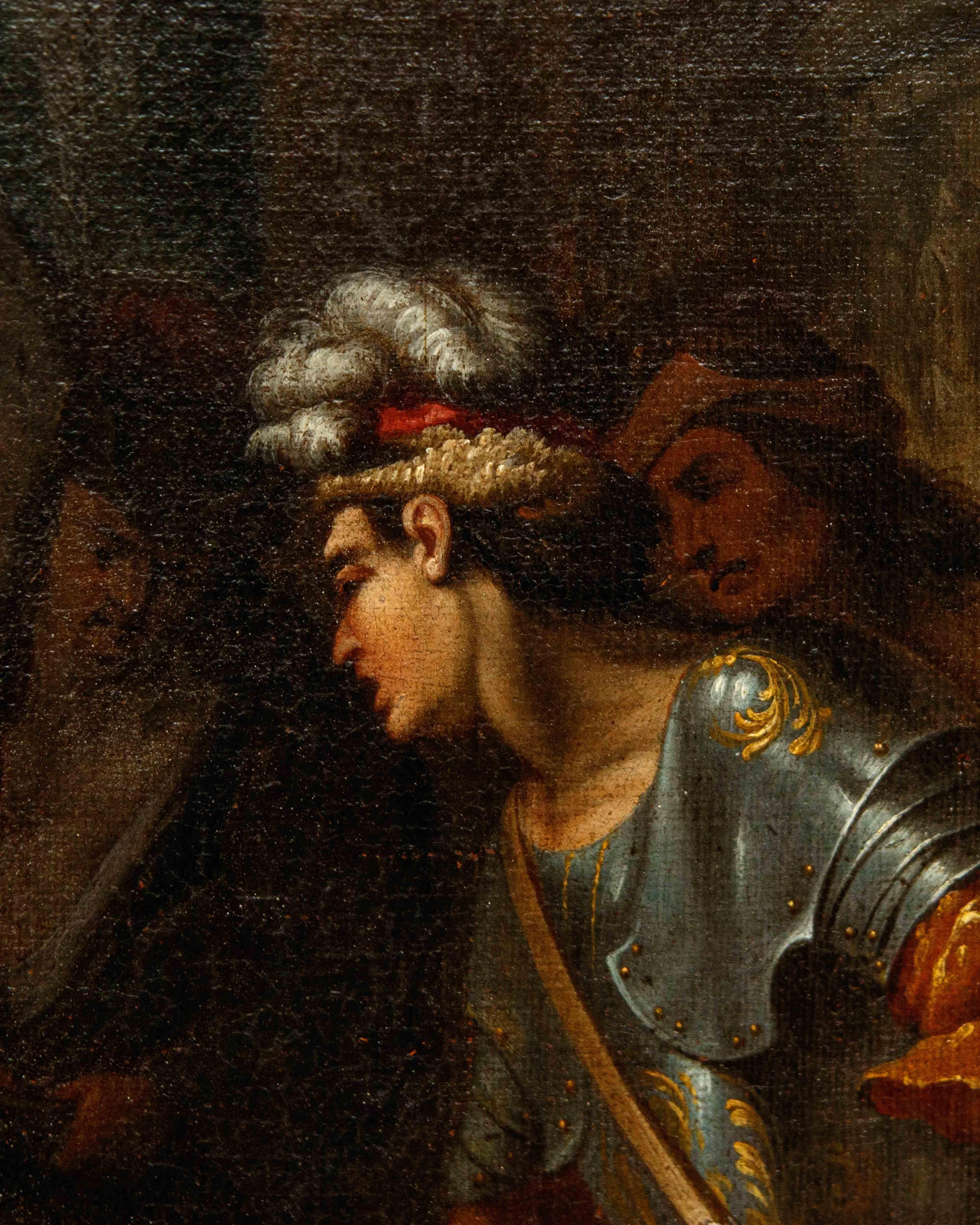 Pair of genre scenes attributed to Johann Heinrich Schönfeld For Sale 13