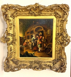 Manufaktur Johann Heinrich Stobwasser SCENA DI GENERE OLANDESE