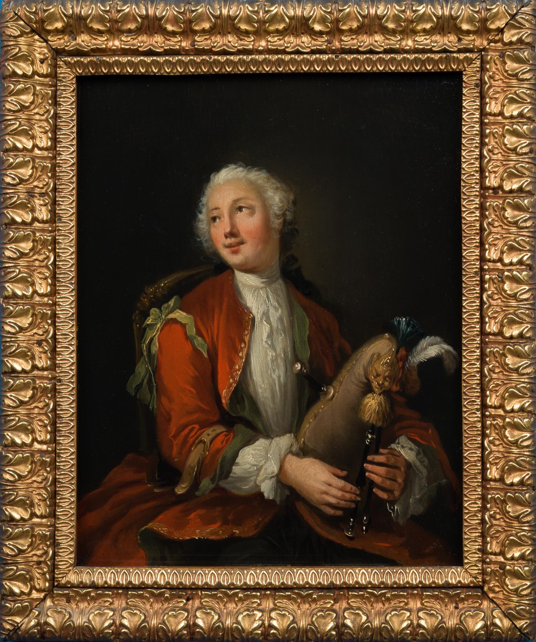 Porträt eines jungen Mannes mit Bagpipes, Anhänger von J.H. Tischbein der Ältere im Angebot 5
