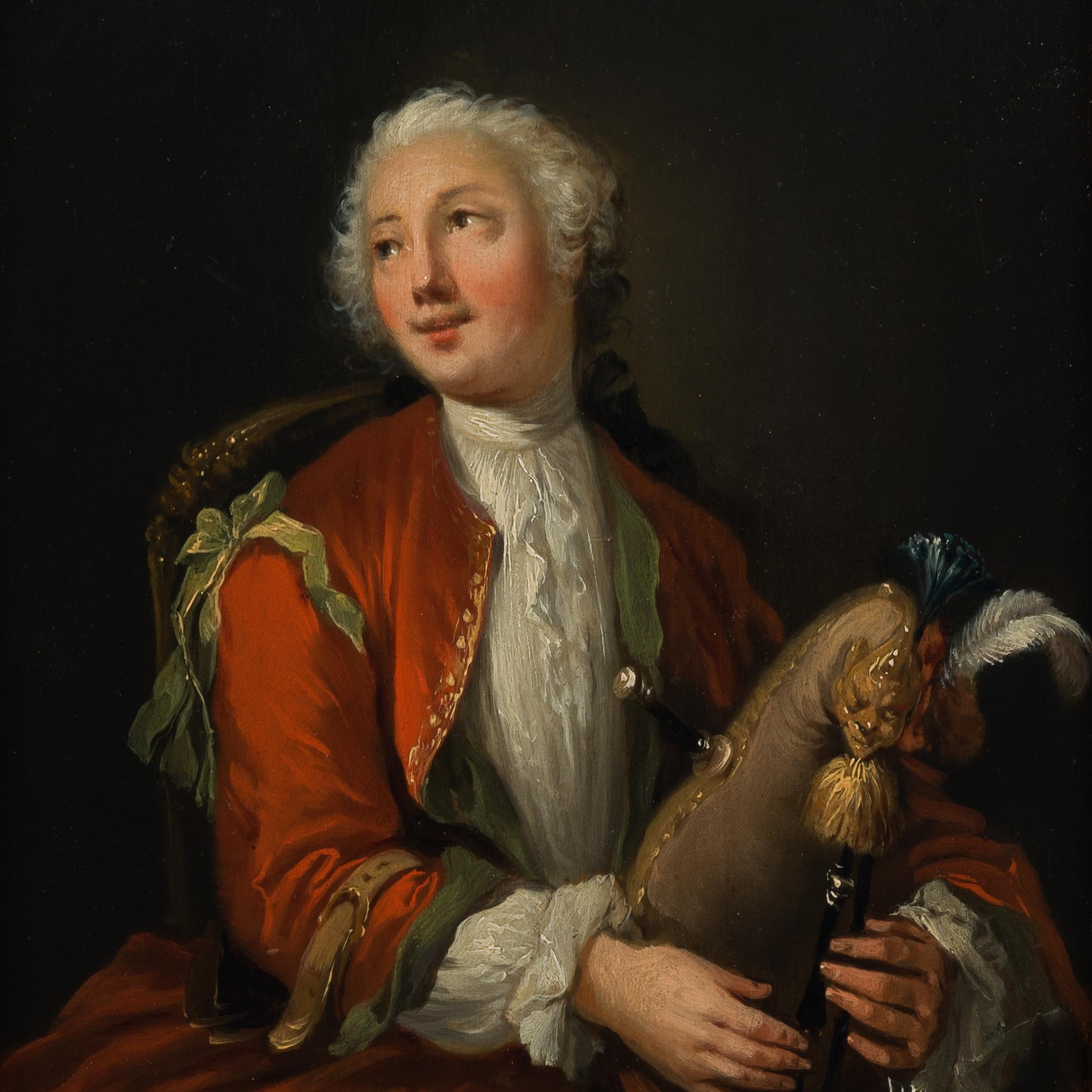 Porträt eines jungen Mannes mit Bagpipes, Anhänger von J.H. Tischbein der Ältere im Angebot 2