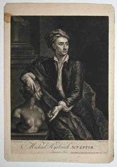 Portrait of Johann Kepezky - Etching by Johann Jakob Haid - 1734