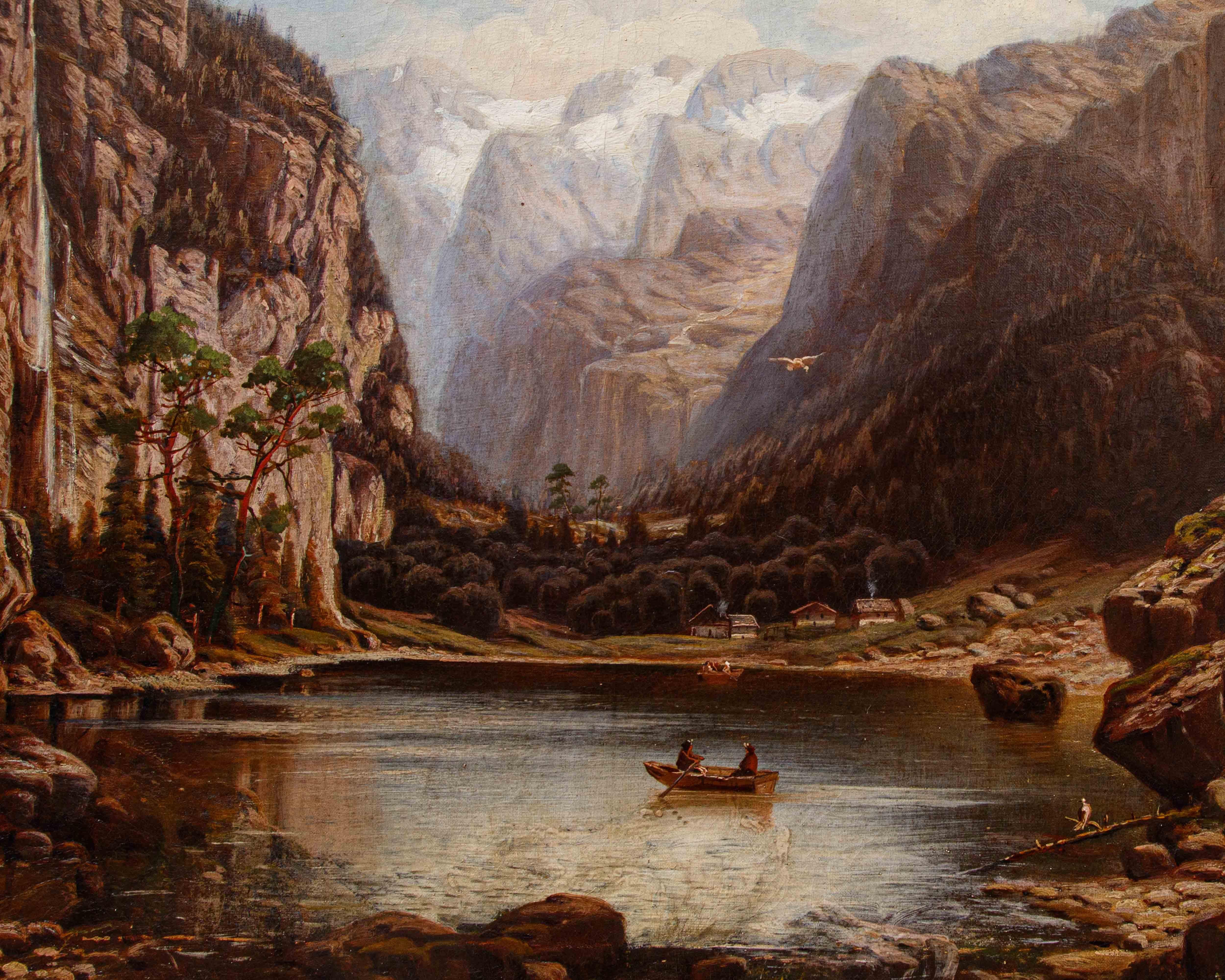 Johann Jungblut (1860 - 1912), Lago nelle Alpi im Angebot 1