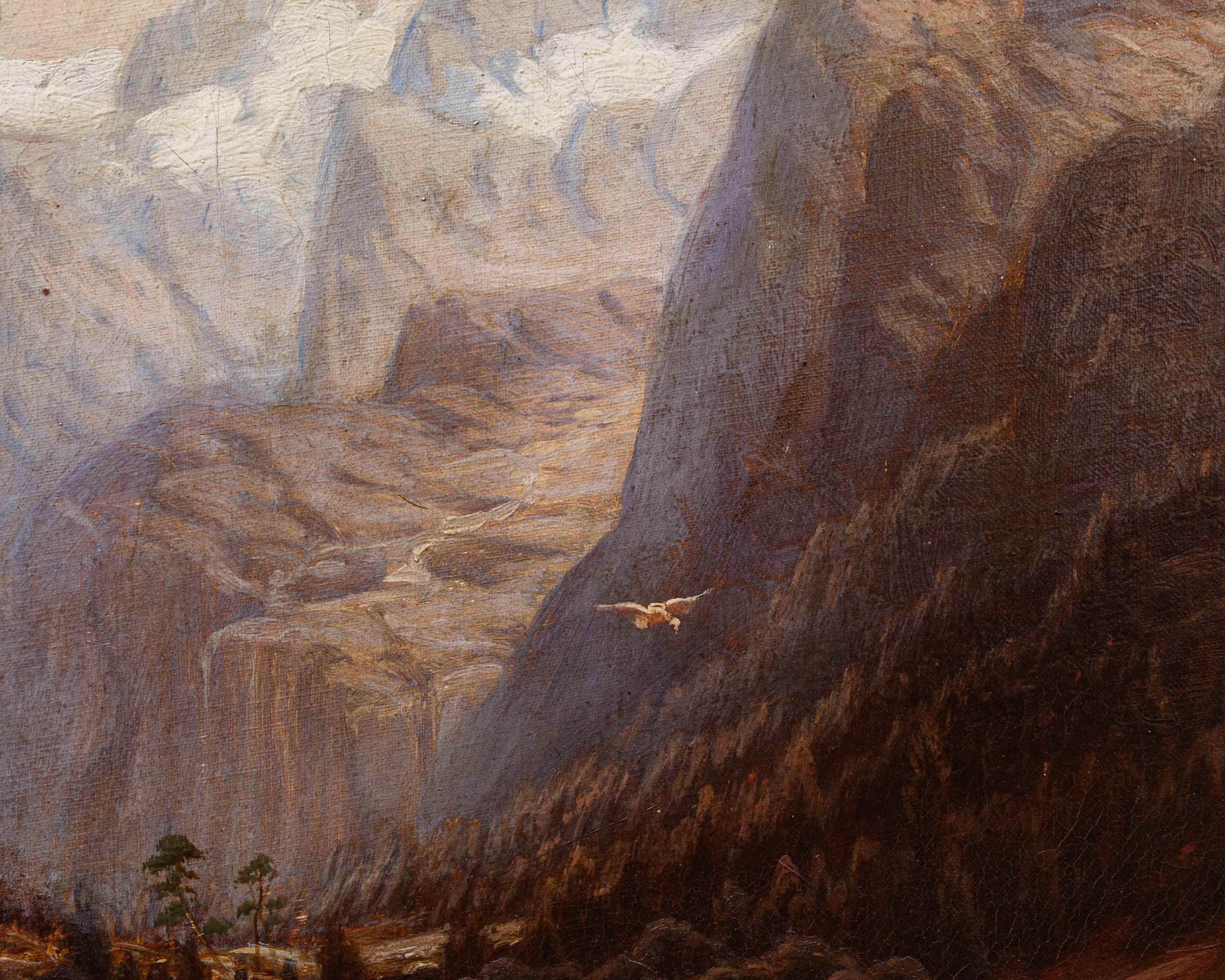 Johann Jungblut (1860 - 1912), Lago nelle Alpi im Angebot 4