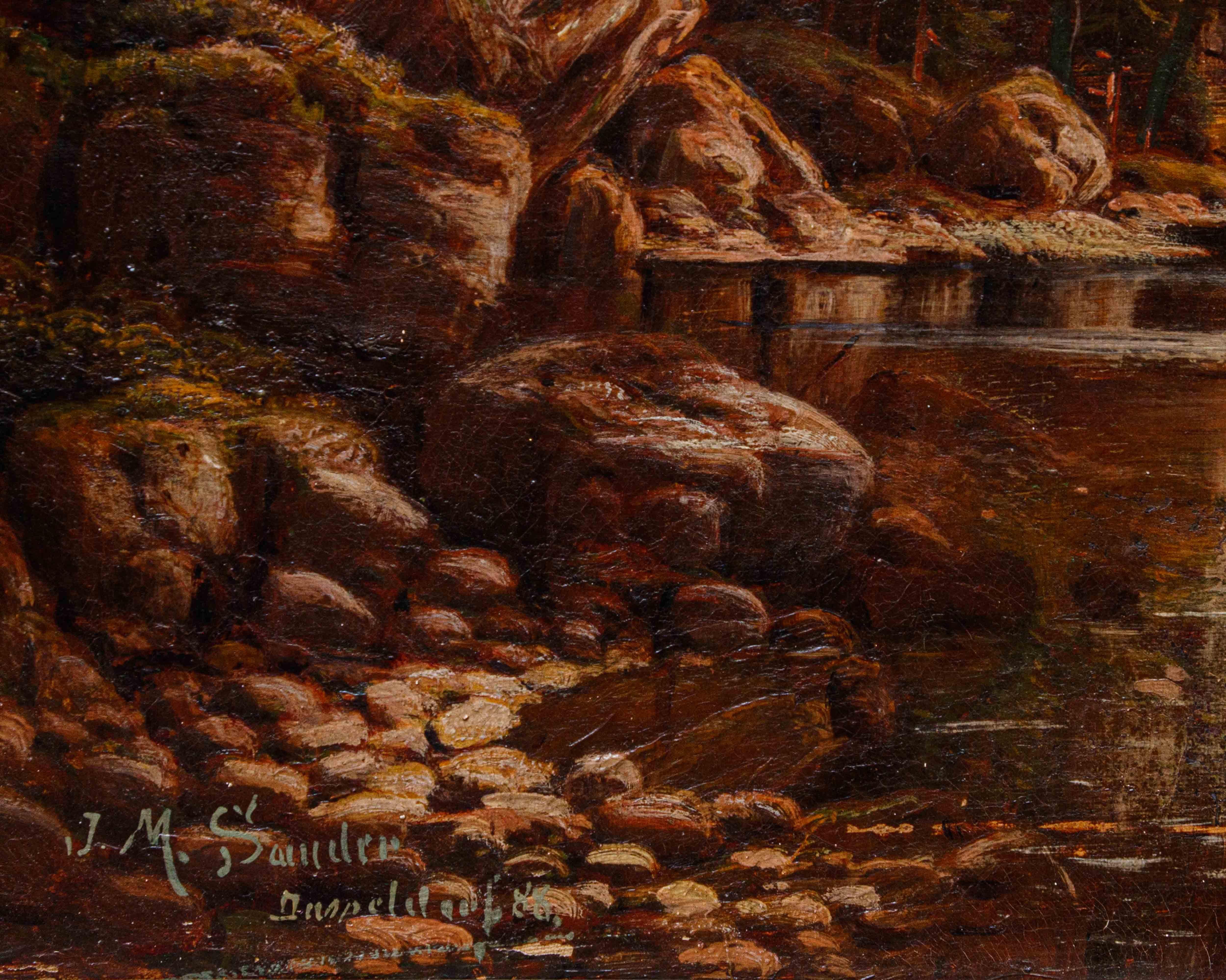 Johann Jungblut (1860 - 1912), Lago nelle Alpi im Angebot 6