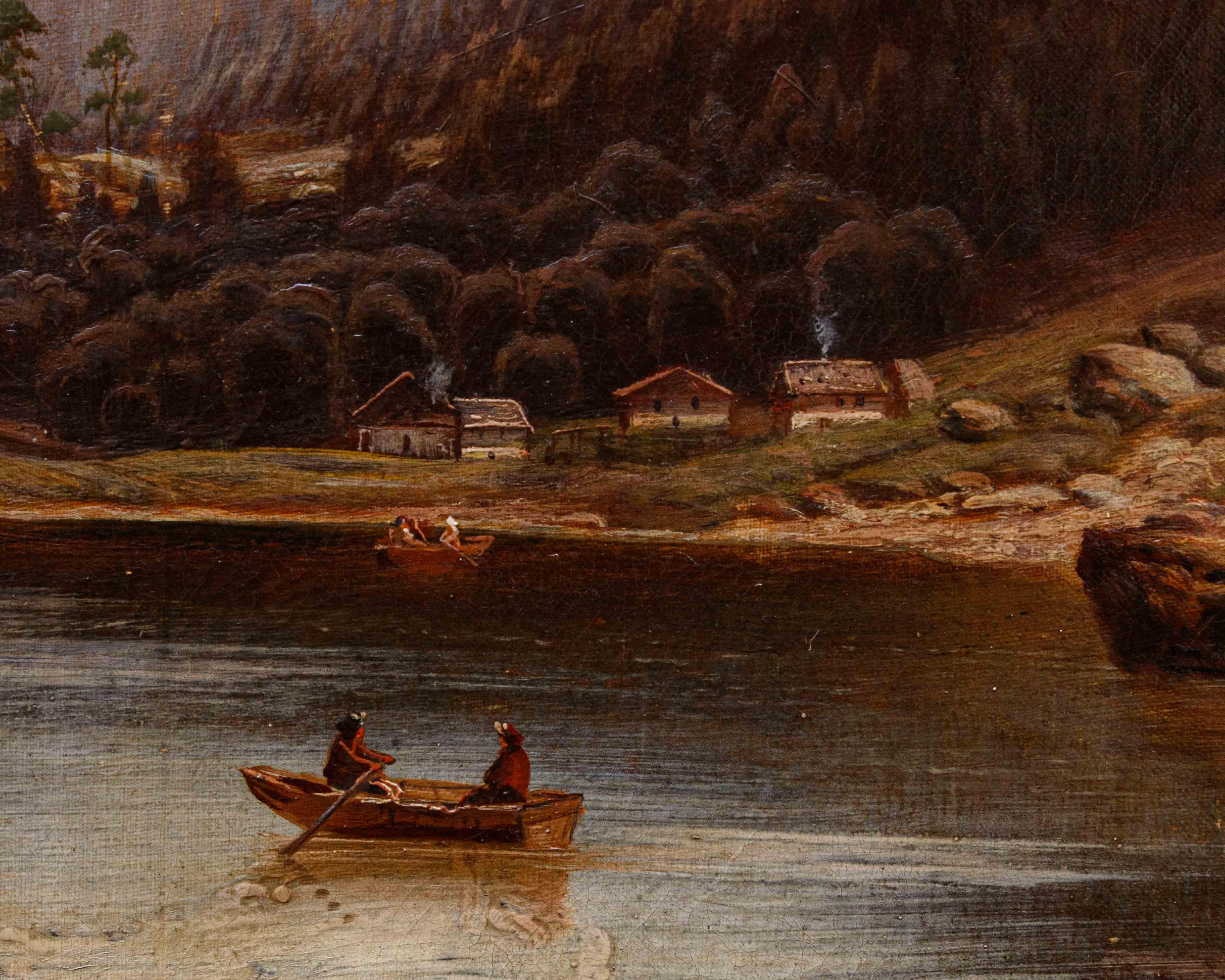 Johann Jungblut (1860 - 1912), Lago nelle Alpi im Angebot 8