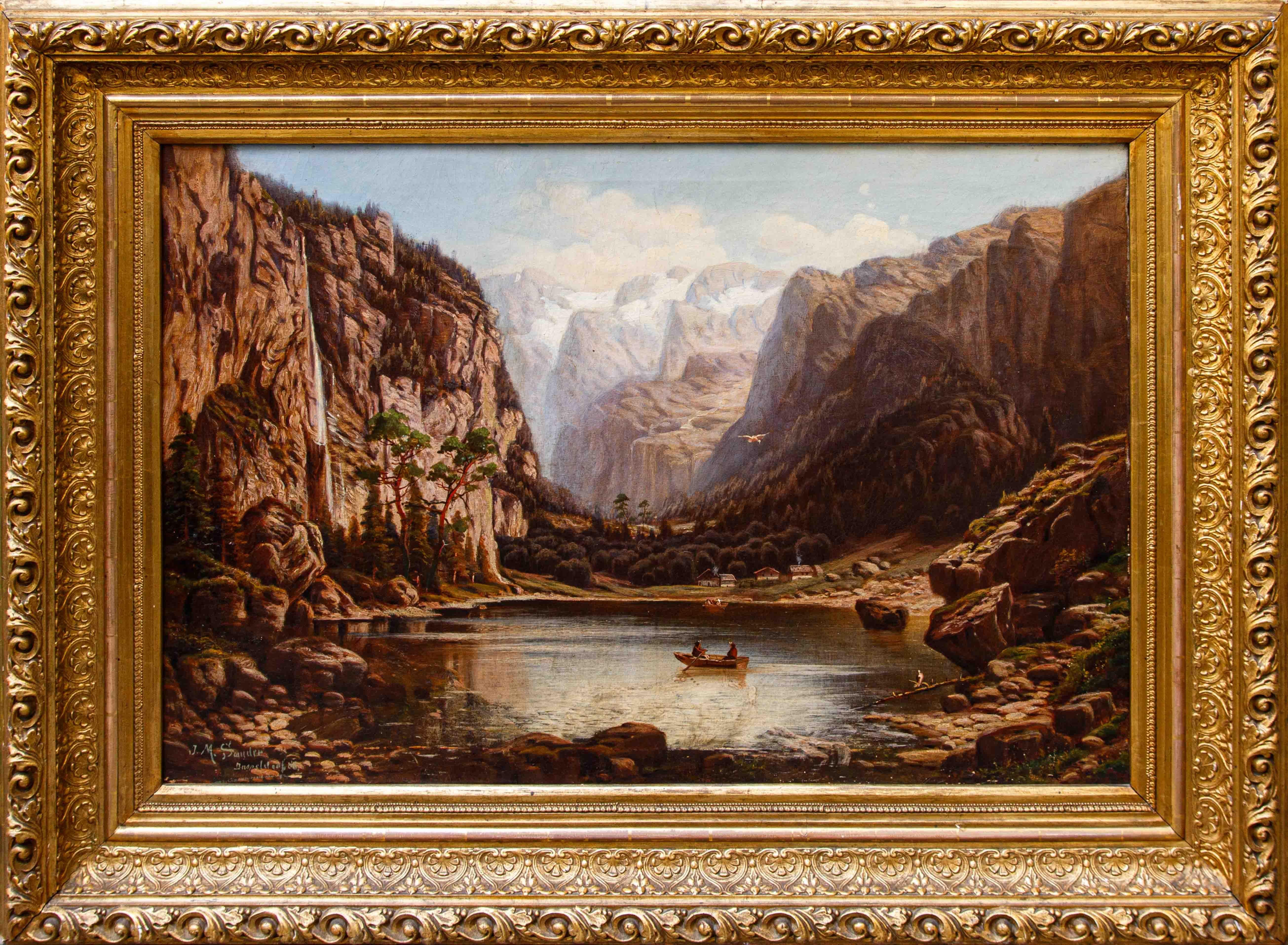 Johann Jungblut (1860 - 1912), Lago nelle Alpi