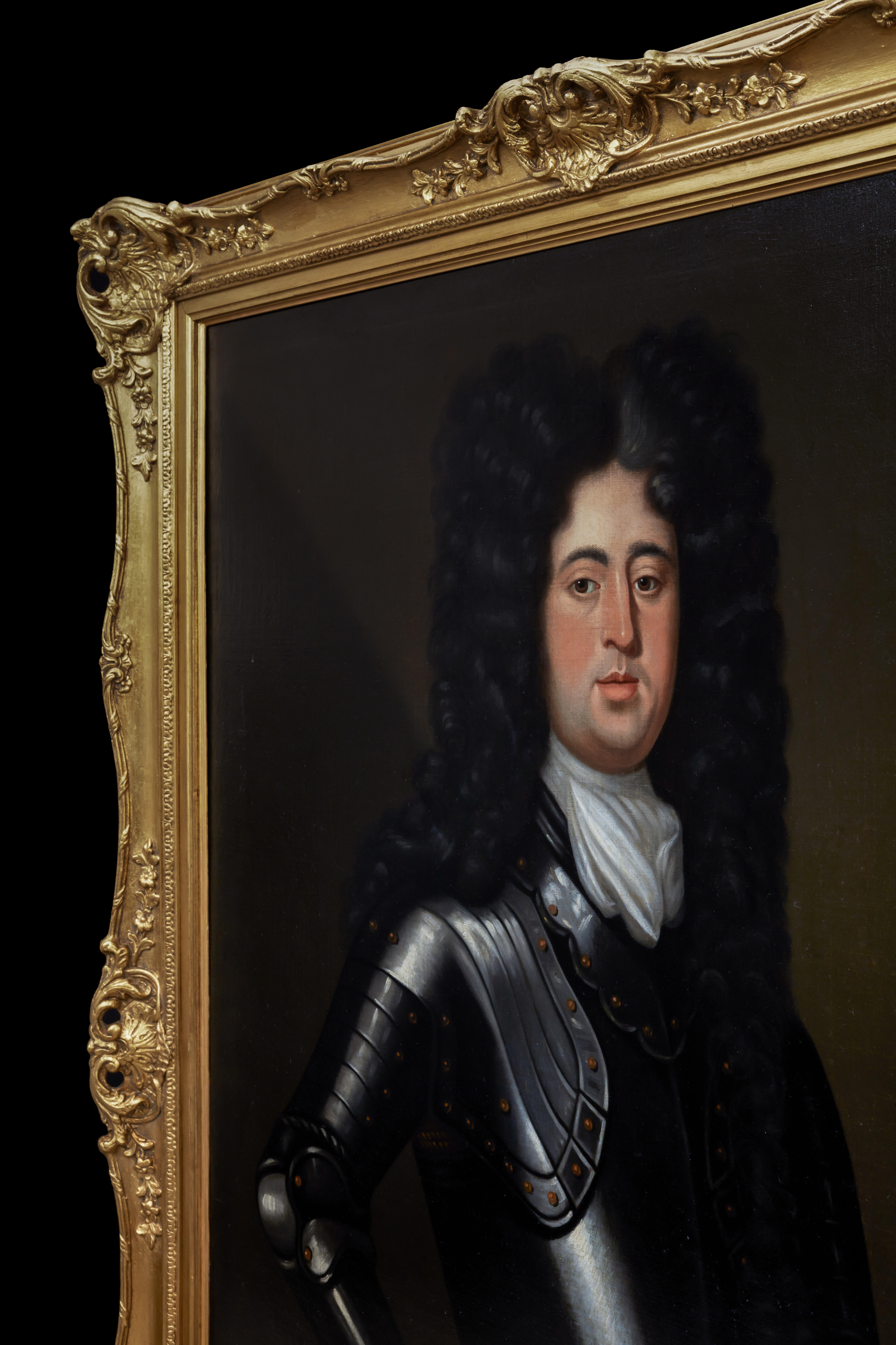 Portrait de gentleman en armure par Table & Helmut vers 1685 Provenance aristocratique en vente 7