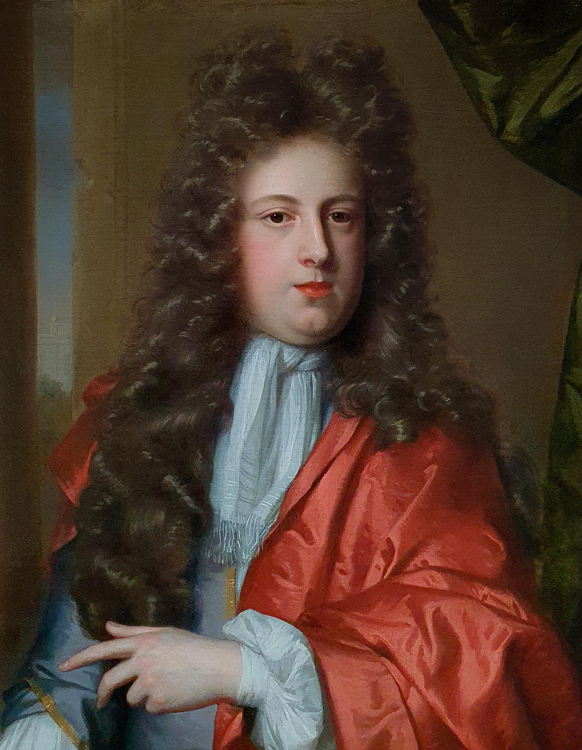 Portrait of Gilbert Coventry, 4th Earl of Coventry (c.1668–1719) Oil Painting - Black Portrait Painting by Johann Kerseboom