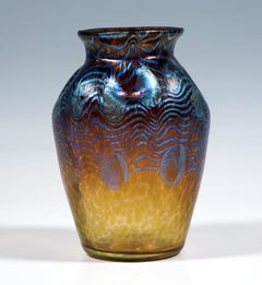 Johann Lötz Witwe Art Nouveau Vase Argus Phenomenon Gre 2/351, Austria Ca 1904