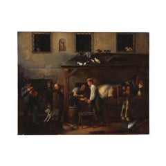 Antique Genre scene by Johann Michael Neder, 1835
