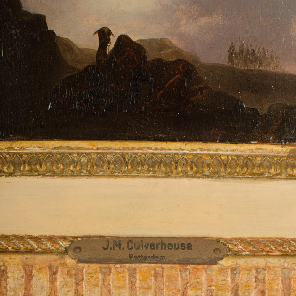 XIX secolo Johann Mongels Culverhouse (olandese, 1820 - 1891) 