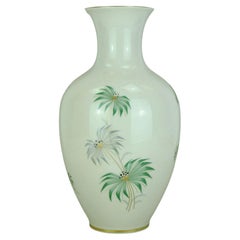 johann seltmann mid century porcelain VASE with outstanding floral decor 1950s