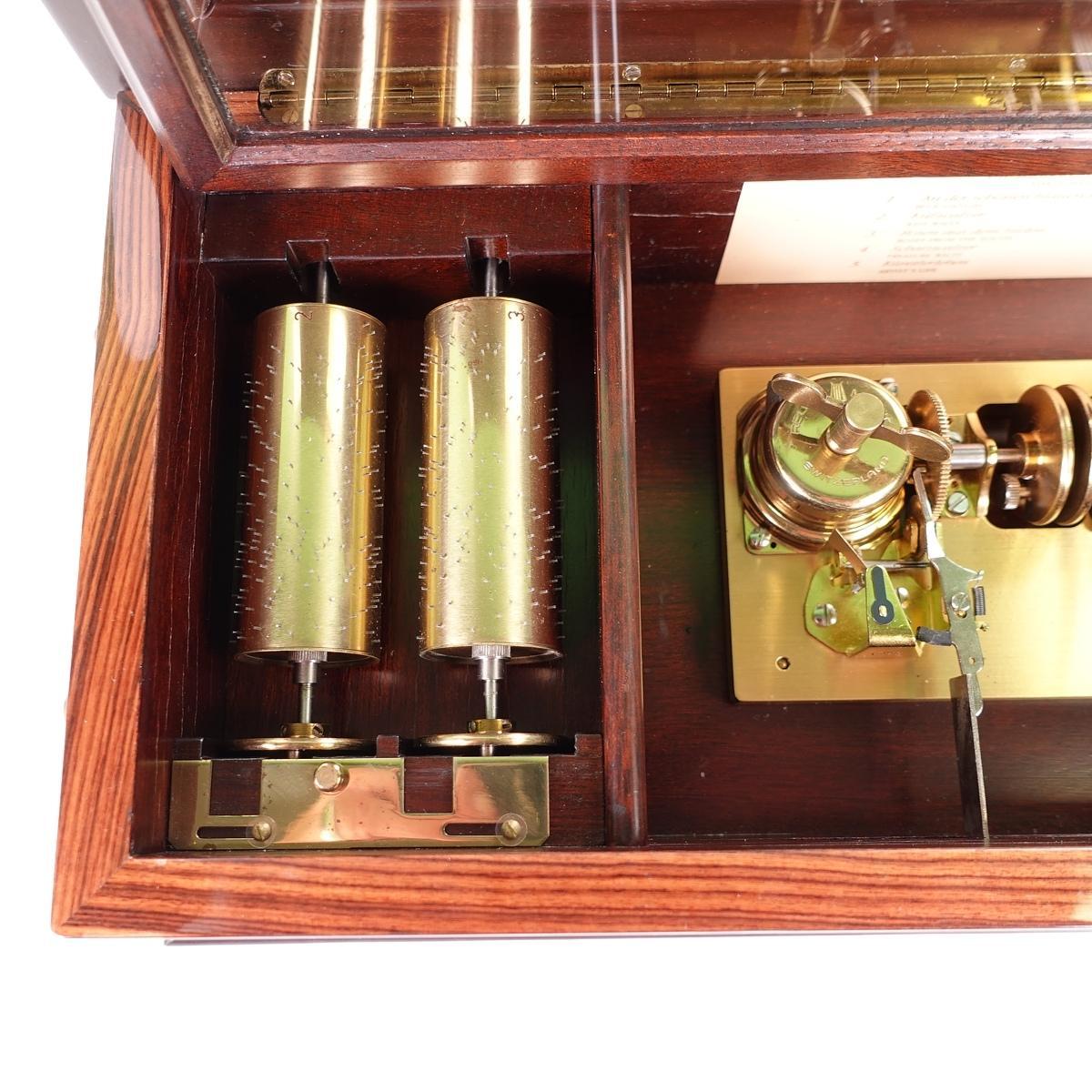 Inlay Johann Strauss Waltzes Five Cylinder Interchangeable Inlaid Music Box Ltd Ed