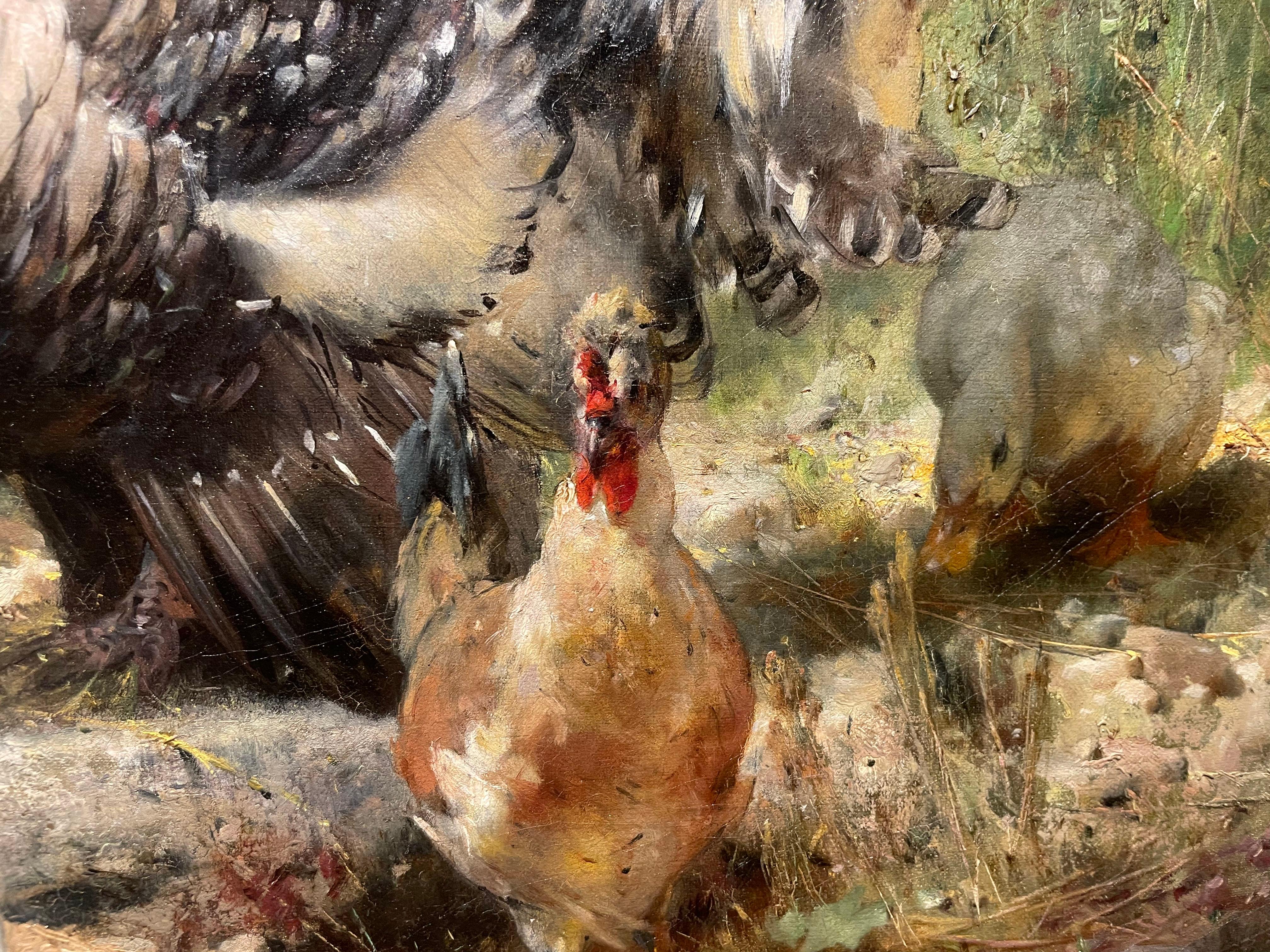 Plethora, Mid-19th Century Austrian Landscape Scene with Woman and Animals For Sale 6