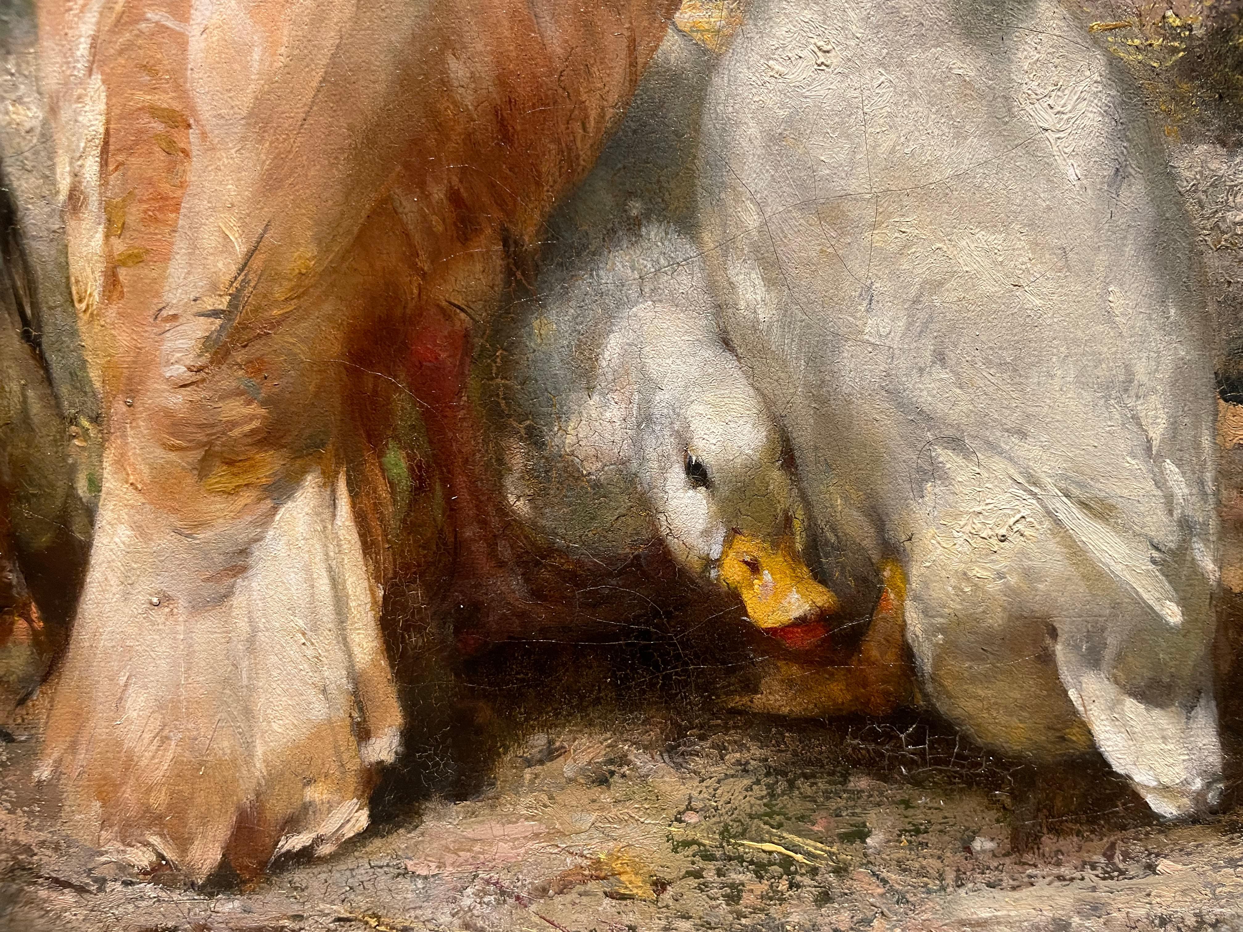 Plethora, Mid-19th Century Austrian Landscape Scene with Woman and Animals For Sale 8