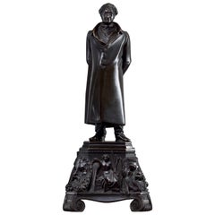 Johann Wolfgang von Goethe Bronze Figure by Christian Daniel Rauch