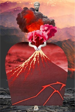 Assiette 240 de Johanna Goodman - Valentine, Impression numérique, Volcano, Nature