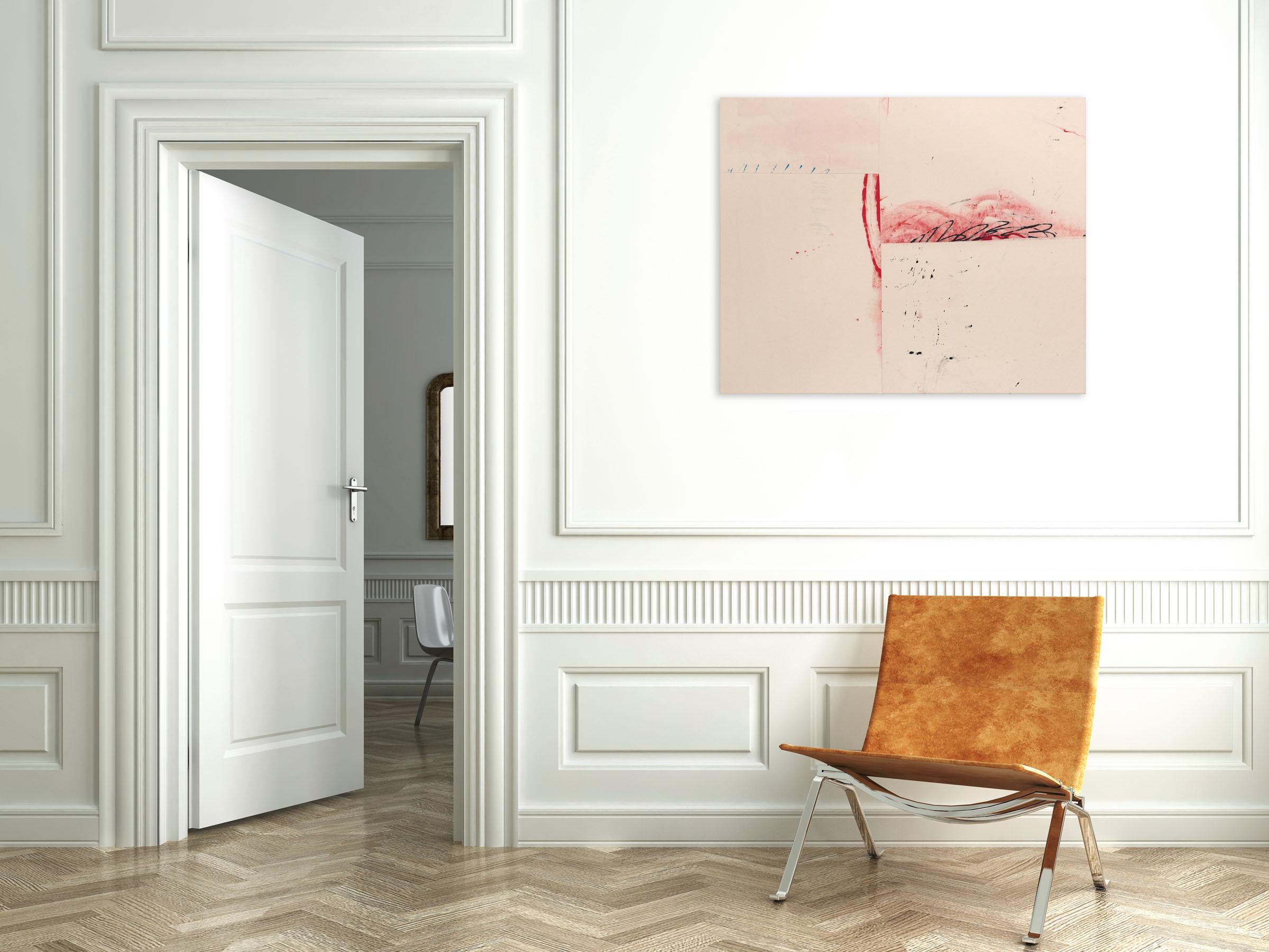 Da un punto di vista amorevole (Pittura astratta) - Painting di Johanna Kestilä