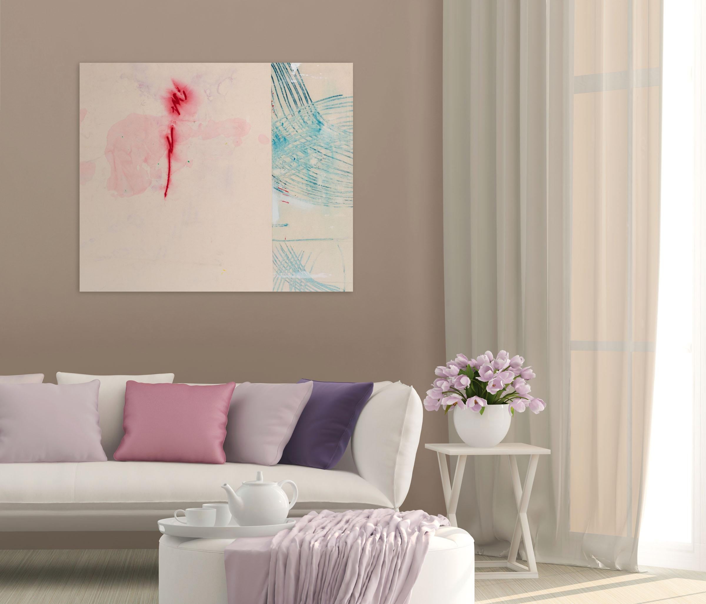 Segni d'amore (Pittura astratta) - Painting di Johanna Kestilä