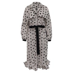 Johanna Ortiz Dragon Pearl Polka Dot Midi Dress in White Cotton