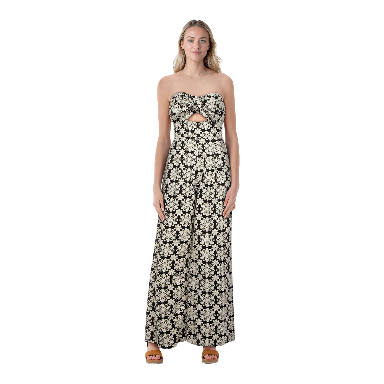 Johanna Ortiz Floral Spitze ärmelloser Overall Größe XS im Angebot