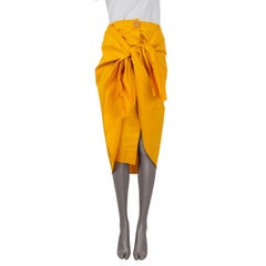JOHANNA ORTIZ Fresh Lemon cotton Midi Skirt XS