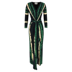 Johanna Ortiz Printed Jersey Knotted Waist Midaxi Dress