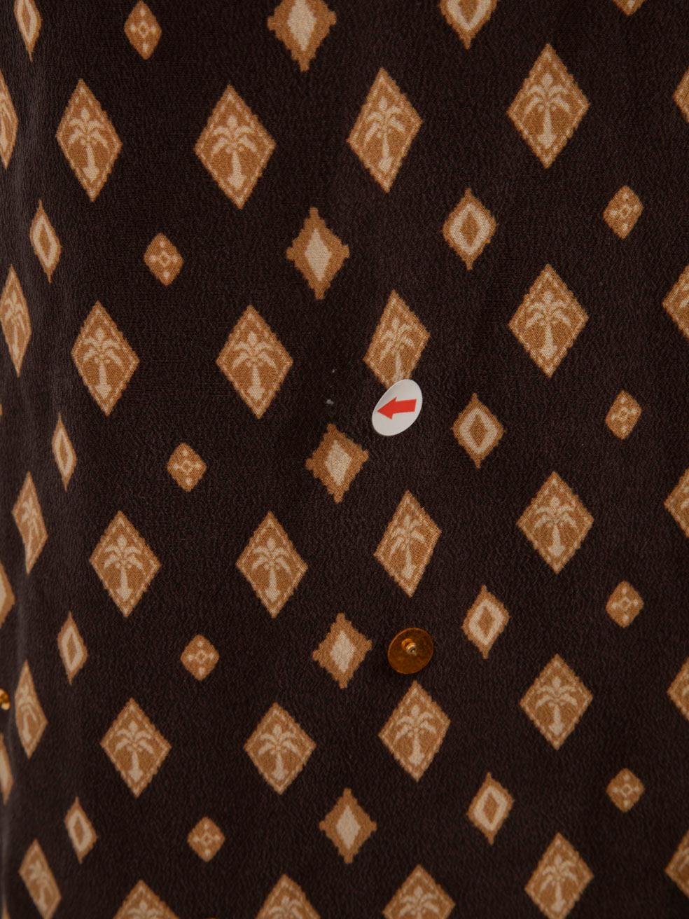 Johanna Ortiz Seide Neckholder Kleid mit Neckholder und Palmenmuster Größe XXS 1