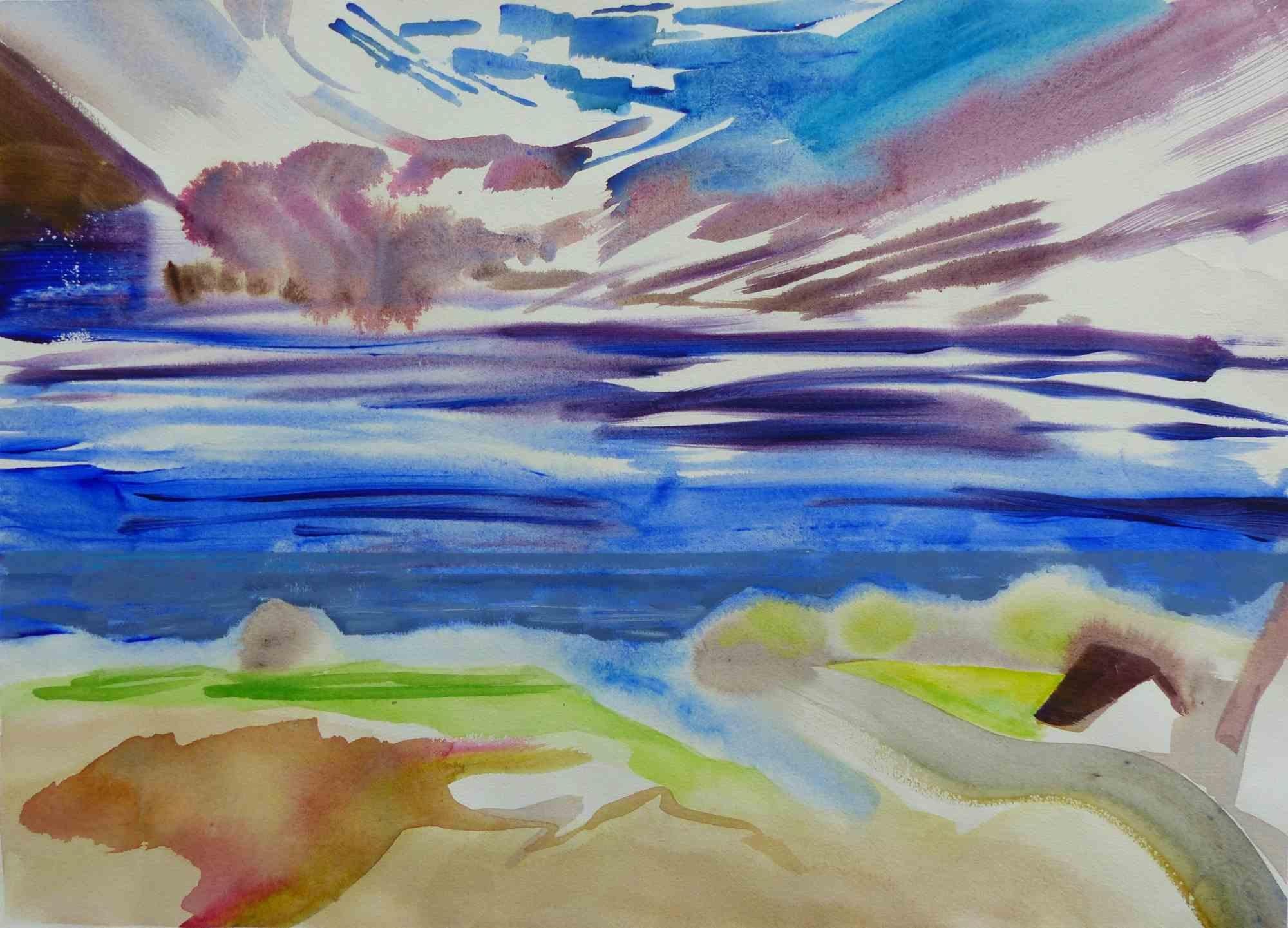 Beach II - Painting by  Johanna Winkelgrund  - 2020