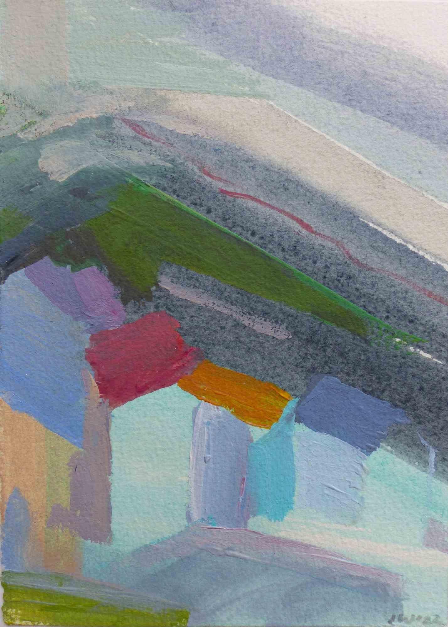 Die von Johanna Winkelgrund in den 2020er Jahren gemalten Landschaften sind abstrakt und gegenständlich.

Allein der Farbe folgend, verzichtet sie hier auf die menschliche Figur.

Nur in wenigen Ausnahmen sind Spuren menschlicher Existenz zu