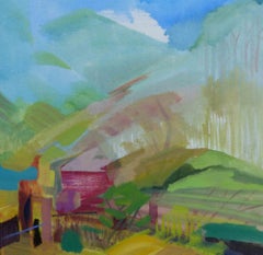Wide Mountains (triptych)  - Painting by Johanna Winkelgrund  - 2022
