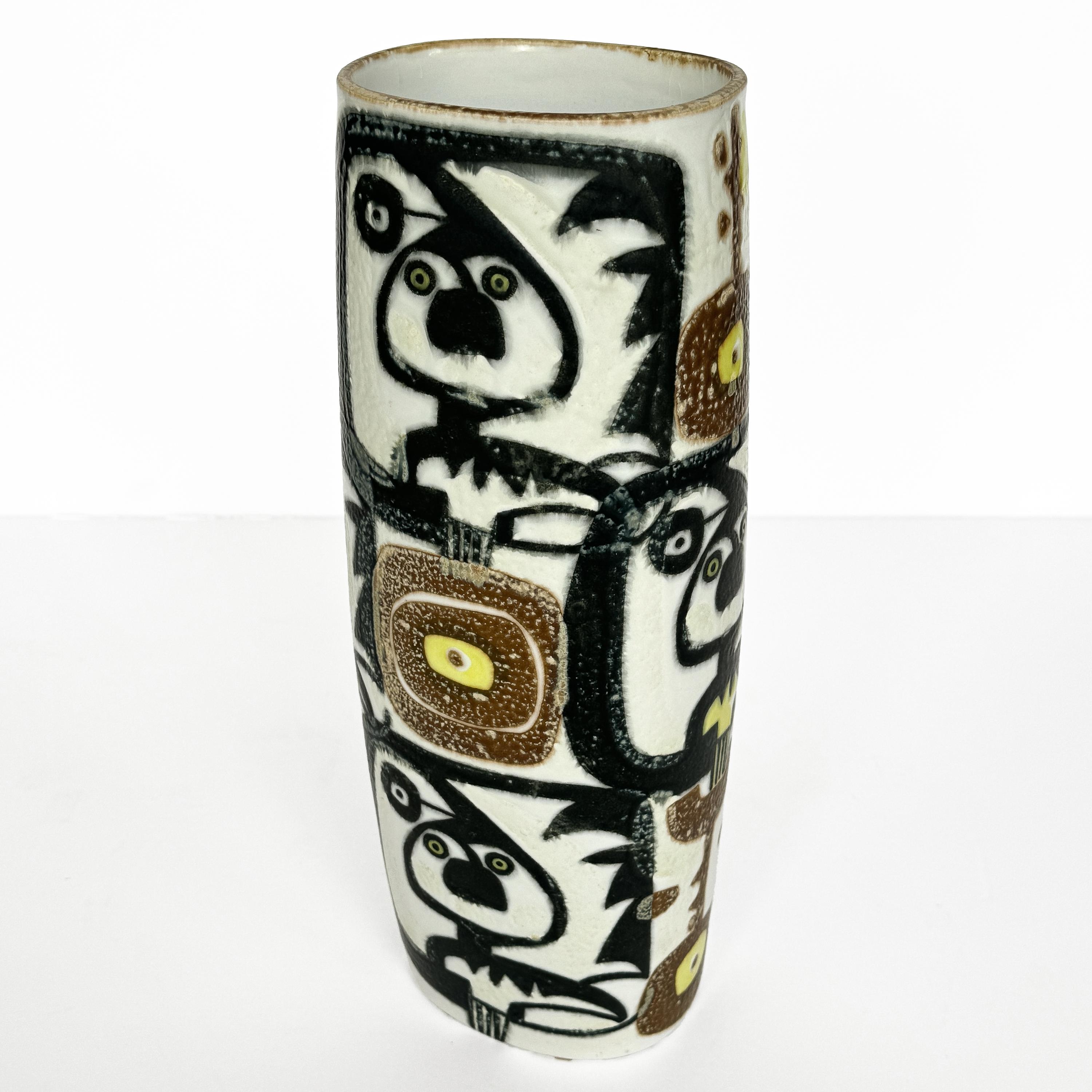 Johanne Gerber Baca Fajance Series Vase for Royal Copenhagen For Sale 2