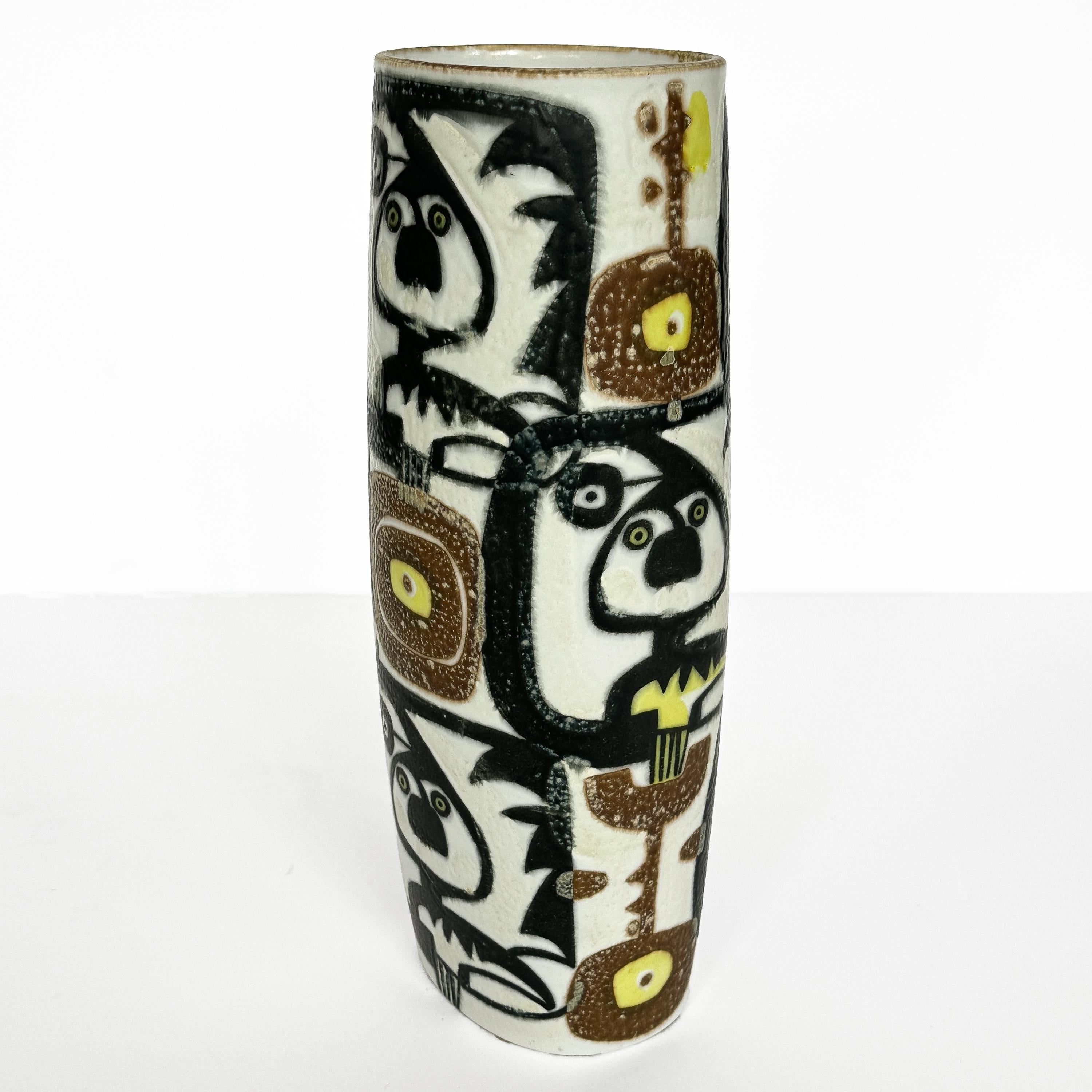 Johanne Gerber Baca Fajance Series Vase for Royal Copenhagen For Sale 3