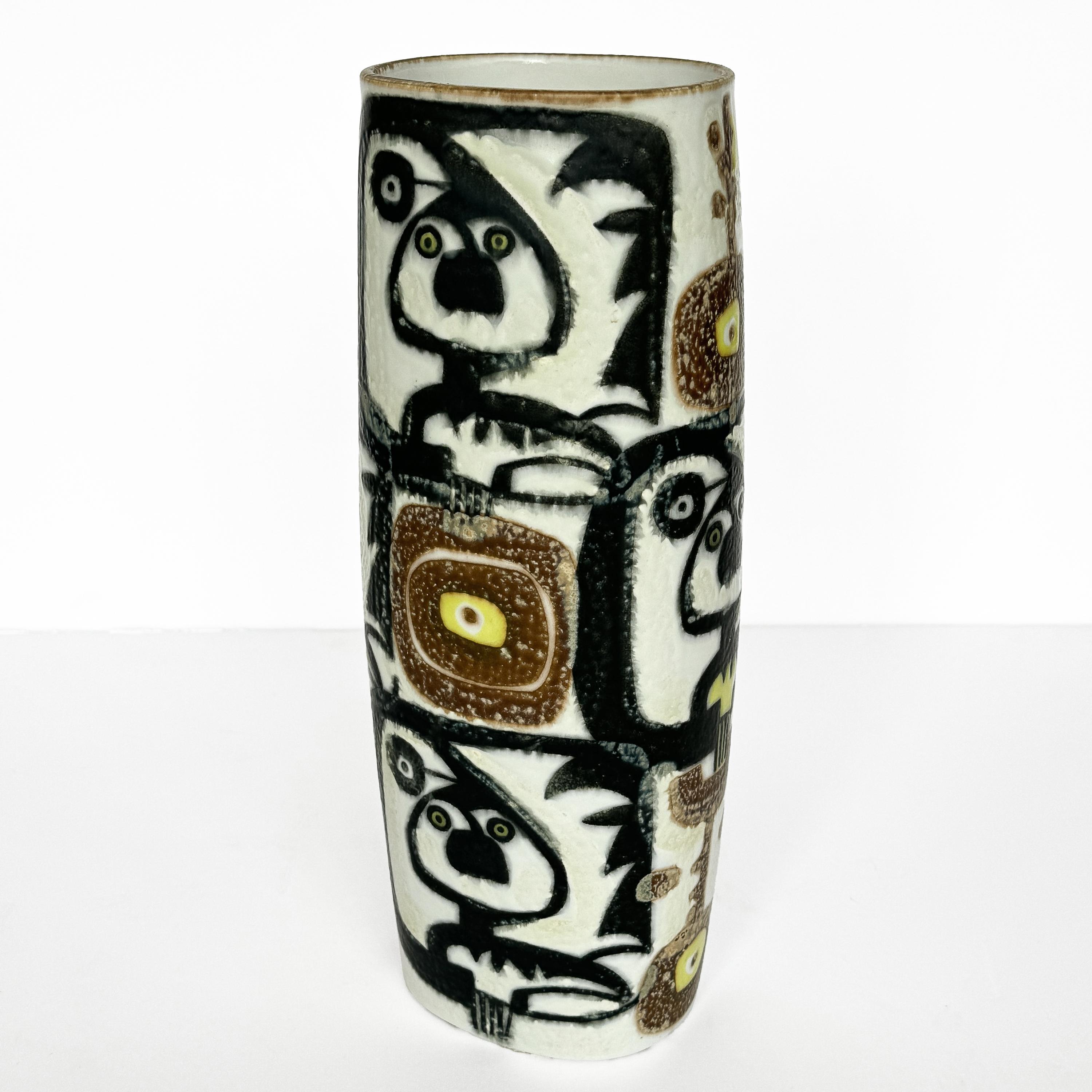 Danish Johanne Gerber Baca Fajance Series Vase for Royal Copenhagen For Sale