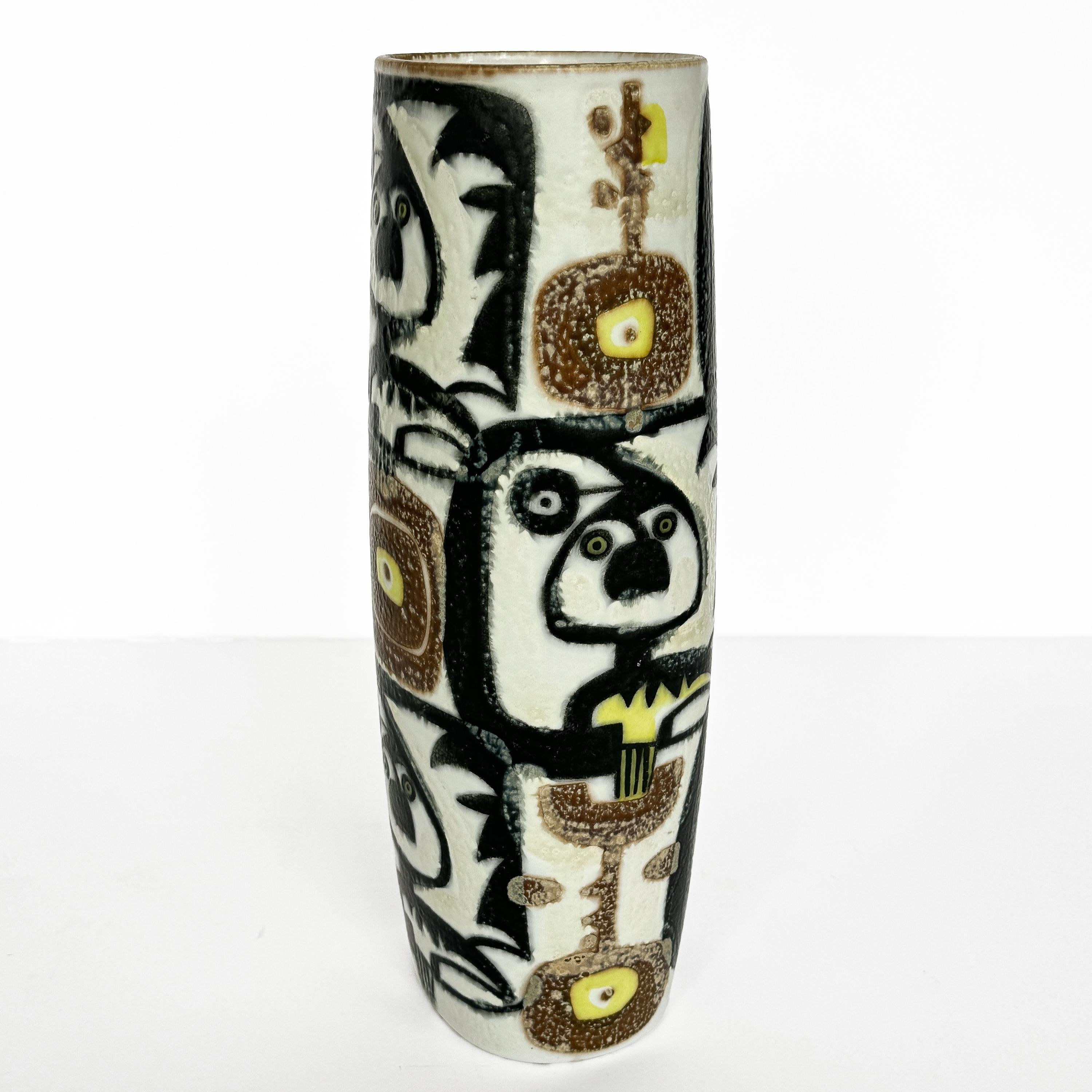 Johanne Gerber Baca Fajance Series Vase for Royal Copenhagen In Good Condition For Sale In Chicago, IL