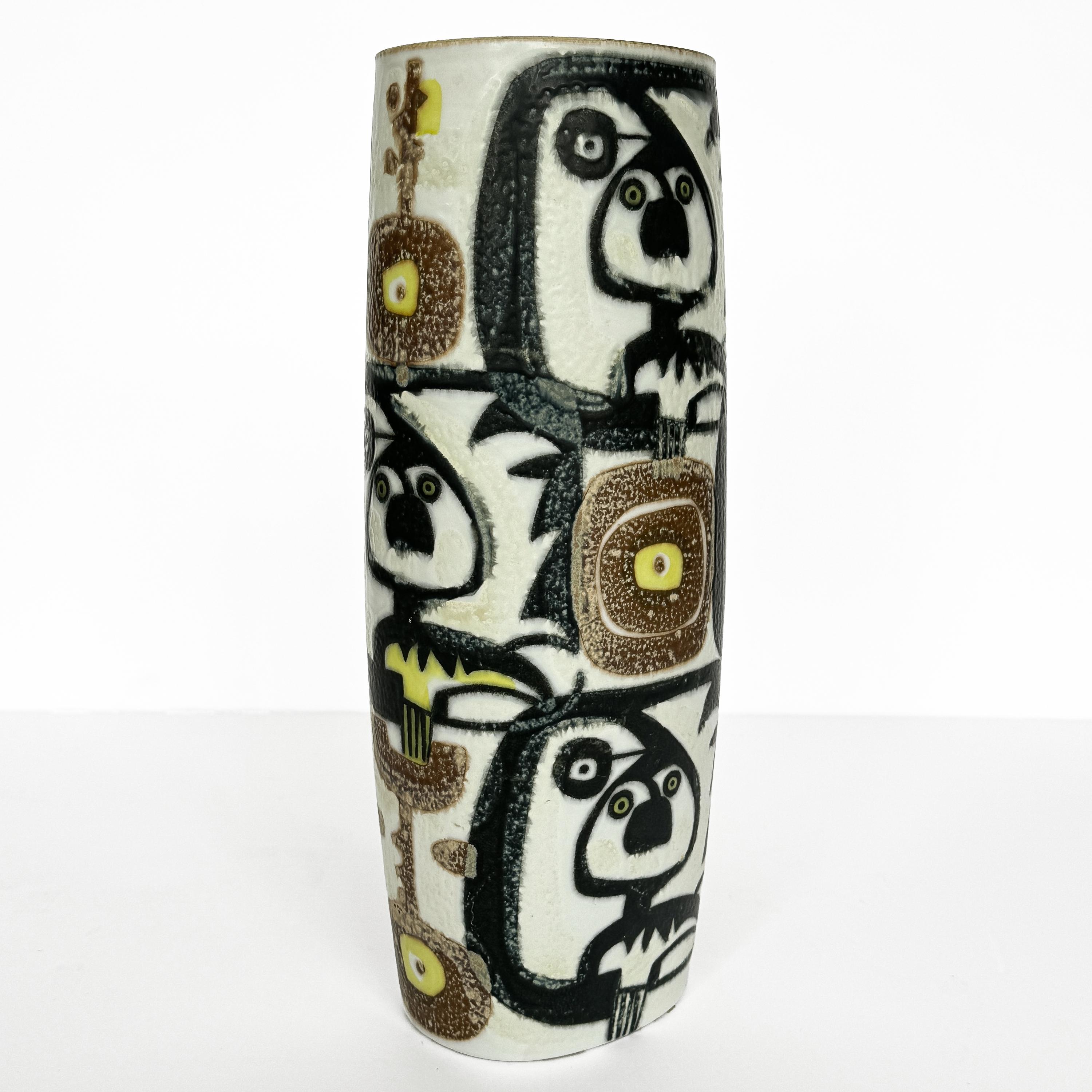Ceramic Johanne Gerber Baca Fajance Series Vase for Royal Copenhagen For Sale