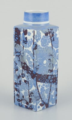 Johanne Gerber for Royal Copenhagen. "Baca" vase with geometric pattern.